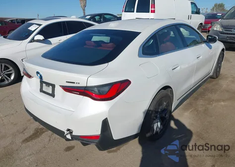 2024 BMW I4 Gran Coupe Edrive35 z USA, uszkodzony, nr VIN WBY43AW09RFT34865